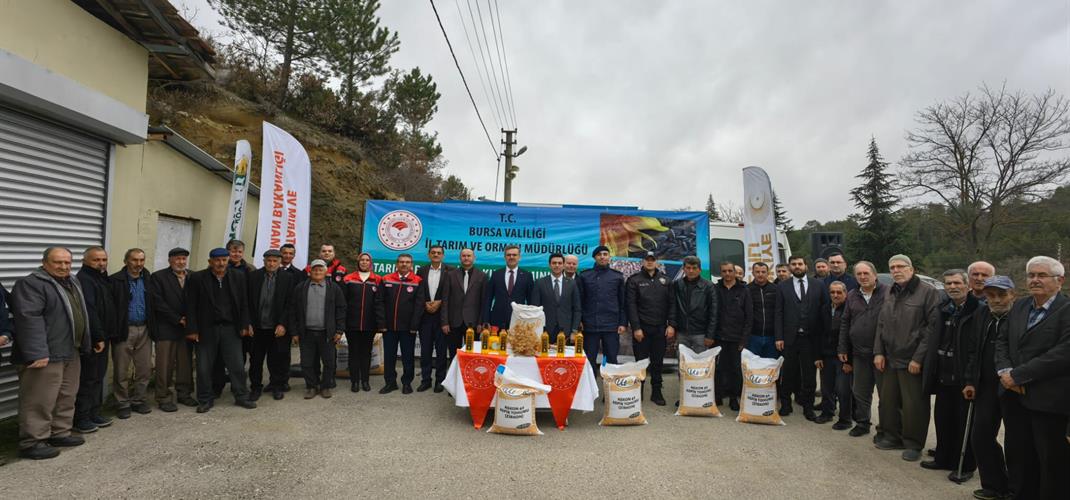 TAKE Projesi ile Harmancık’ta Atıl Araziler Tarıma Kazandırılıyor, Aspir Üretimi Markalaşma Yolunda İlerliyor
